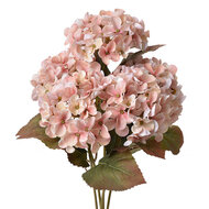 Clayre &amp; Eef   | Kunstbloem Hortensia Roze Groen 18x16x44 cm | 6PL0302