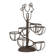 Clayre & Eef | Eierhouder Bruin ø 17x23 cm | 6Y5701