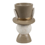 Clayre & Eef | Eierdopje Konijn Beige Bruin 7x7x12 cm | 6PR4401