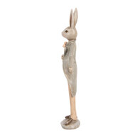 Clayre & Eef | Decoratie Konijn Beige Grijs 7x5x24 cm | 6PR5239