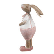 Clayre & Eef | Decoratie Konijn Beige Roze 4x5x11 cm | 6PR5246