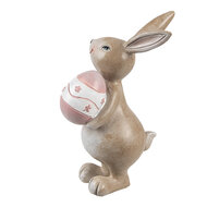 Clayre & Eef | Decoratie Konijn Beige Roze 6x9x15 cm | 6PR5253