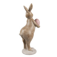 Clayre & Eef | Decoratie Konijn Beige Roze 6x9x18 cm | 6PR5254