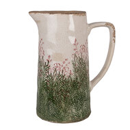 Clayre & Eef | Decoratieve Schenkkan Beige Groen 21x14x26 cm | 6CE2016L