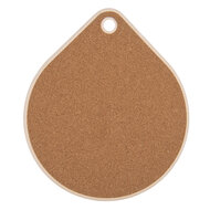 Clayre & Eef | Pannenonderzetter Beige Oranje 20x23x1 cm | 6CE2060