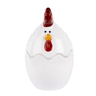 Clayre & Eef | Voorraadpot Deksel Wit ø 6x9 cm | 6GL4993