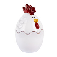 Clayre & Eef | Voorraadpot Deksel Wit ø 6x9 cm | 6GL4993