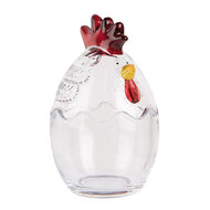 Clayre & Eef | Voorraadpot Deksel Transparant ø 10x17 cm | 6GL4994