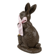 Clayre & Eef | Decoratie Beeld Konijn Bruin 13x9x22 cm | 6PR5184