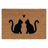 Clayre & Eef | Deurmat Binnen Bruin Zwart 60x40x2 cm | PWSMC
