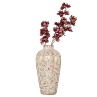 Clayre & Eef | Vaas Beige Roze ø 21x34 cm | 6CE1937M