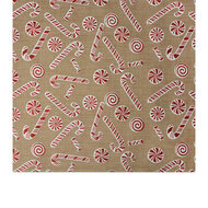 Clayre &amp; Eef   | Tafelloper Beige Rood 28x275 cm | 66038