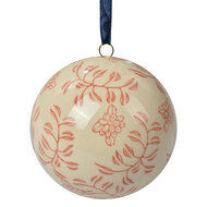 Clayre & Eef | Decoratie Bal Beige Roze ø 8x8 cm | 6CE2107M