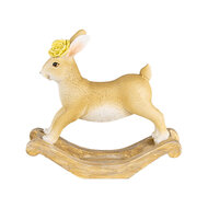 Clayre & Eef | Decoratie Beeld Konijn Bruin 16x5x14 cm | 6PR4410