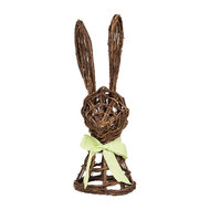 Clayre & Eef | Decoratie Beeld Konijn Bruin 17x17x40 cm | 65964