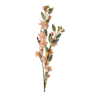Clayre & Eef | Decoratie tak met bloemen Oranje Groen 7x7x90 cm | 5PL0151