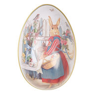 Clayre & Eef | Decoratie ei Wit Roze 8x13x8 cm | 6BL0143