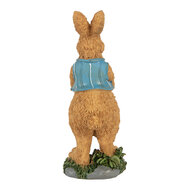 Clayre & Eef | Decoratie Konijn Bruin Blauw 5x5x13 cm | 6PR5721