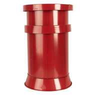 Clayre & Eef | Brievenbus Rood Wit ø 24x38 cm | 6Y5856