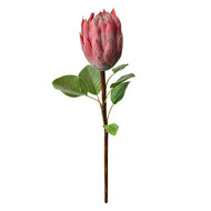 Clayre & Eef | Kunstbloem Roze Groen 10x10x65 cm | 6PL0389P