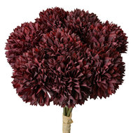 Clayre & Eef | Kunstbloem bos van 8 stuks Rood Groen 15x15x32 cm | 6PL0395BU