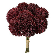 Clayre & Eef | Kunstbloem bos van 8 stuks Rood Groen 15x15x32 cm | 6PL0395BU