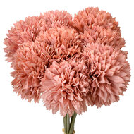 Clayre &amp; Eef   | Kunstbloem bos van 8 stuks Roze Groen 15x15x32 cm | 6PL0395P
