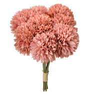 Clayre &amp; Eef   | Kunstbloem bos van 8 stuks Roze Groen 15x15x32 cm | 6PL0395P