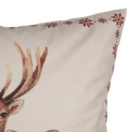 Clayre &amp; Eef   | Kussenhoes Beige Bruin 45x45 cm | KT021.421
