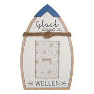 Clayre & Eef | Fotolijst Wit Blauw 20x2x32 cm / 10x15 cm | 2F1225