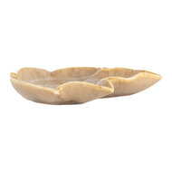 Clayre & Eef | Schaaltje Blad Bruin 14x13x2 cm | 6CE2150