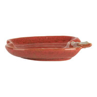 Clayre & Eef | Schaaltje Appel Rood Groen 13x13x2 cm | 6CE2153