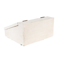 Clayre & Eef | Theedoos klein Wit 18x16x9 cm | 6H2398