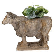 Clayre & Eef | Bloempot Binnen Grijs Beige 36x15x28 cm | 6MG0110
