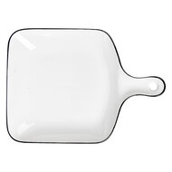 Clayre & Eef | Schaal Wit Zwart 23x17x3 cm | 6CE2168