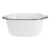 Clayre & Eef | Kom Wit Zwart 15x12x5 cm / 400 ml | 6CEBO0212