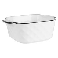 Clayre & Eef | Kom Wit Zwart 15x12x5 cm / 400 ml | 6CEBO0212