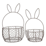 Clayre &amp; Eef   | Manden Bruin (set van 2) &oslash; 33x55 / &oslash; 27x45 cm | 6Y5794