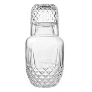 Clayre & Eef | Karaf met glas Transparant ø 9x19 cm / 150 ml / 550 ml | 6GL4720