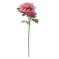 Clayre & Eef | Decoratie tak met bloemen Roze 12x12x62 cm | 6PL0339P