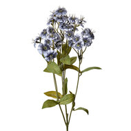 Clayre & Eef | Decoratie tak met bloemen Blauw Groen 8x8x63 cm | 6PL0384BL