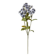 Clayre & Eef | Decoratie tak met bloemen Blauw Groen 8x8x63 cm | 6PL0384BL