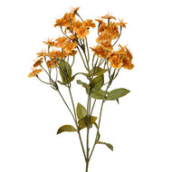 Clayre & Eef | Decoratie tak met bloemen Geel Groen 8x8x63 cm | 6PL0384Y