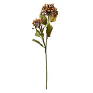 Clayre & Eef | Kunstbloem Bruin Groen 8x7x53 cm | 6PL0386BE