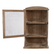 Clayre & Eef | Wandrek Bruin Wit 32x15x54 cm | 50812