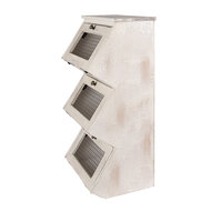 Clayre & Eef | Wandrek Wit Bruin 33x25x61 cm | 5H0732