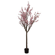 Clayre & Eef | Decoratie Kersenbloesem boom Roze Bruin 45x45x185 cm | 5PL0143