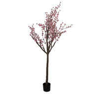 Clayre & Eef | Decoratie Kersenbloesem boom Roze Bruin 45x45x185 cm | 5PL0143