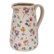 Clayre & Eef | Decoratieve Schenkkan Beige Roze 21x15x23 cm | 6CECFL0002L
