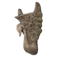 Clayre & Eef | Bloempot Binnen Groen Bruin 30x15x43 cm | 6MG0112